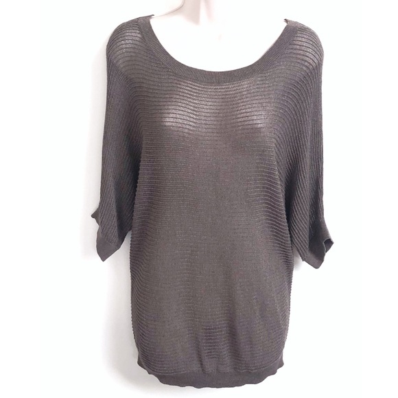Express Sweaters - Express open knit dolman sleeve tunic sweater top